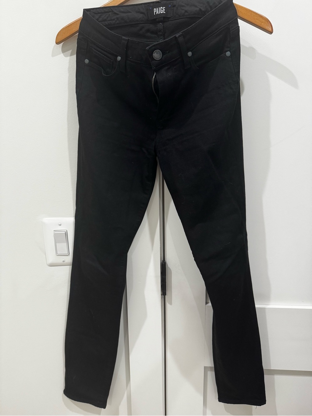 PAIGE Hoxton Ultra Skinny Black Jeans